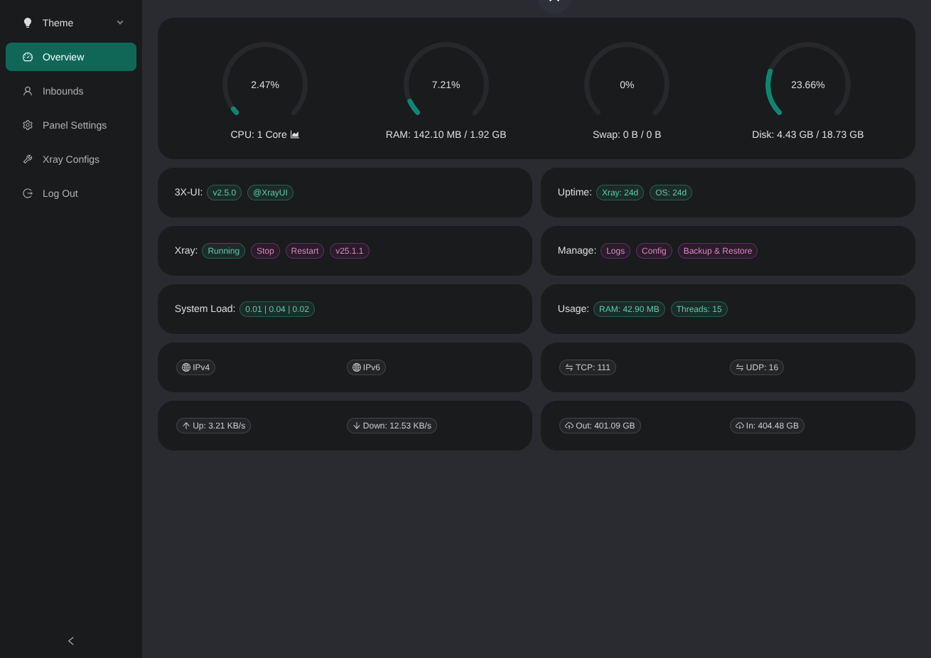 VPN-сервис 3x-UI (VLESS)